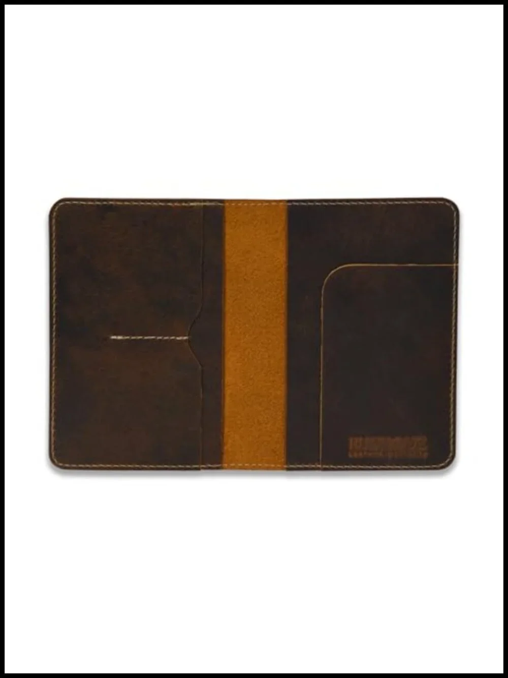 Handmade Full Grain Leather Passport Holder Travel Wallet Organizer for Men
